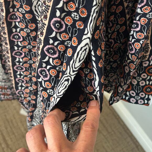 Maeve Anthropolgie Naomi embroidered beaded tunic boho dress size S - Picture 2 of 10